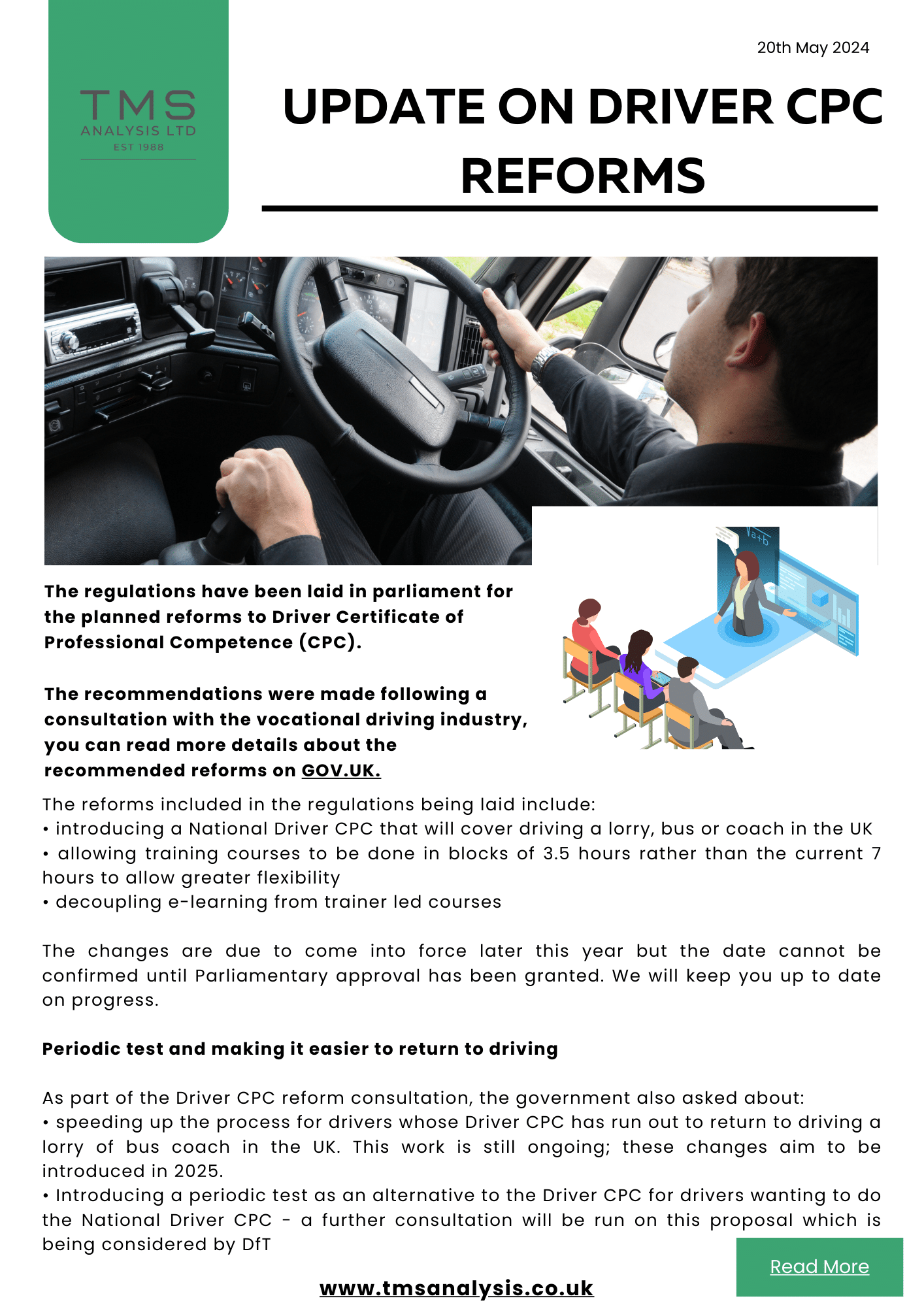 Update on Driver CPC Reforms